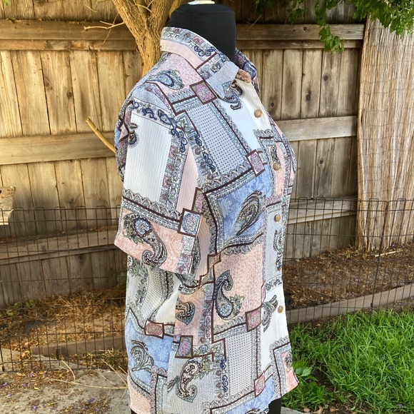 Vintage Paisely Print Shirt - Picture 4 of 6